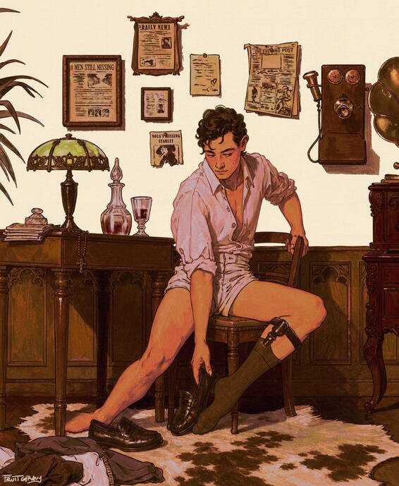 "The Gentleman Vampire's Evening Routine" Original Piece